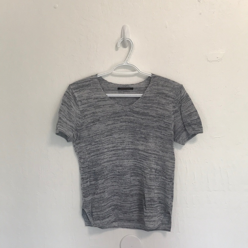 Grey light knitted shirt